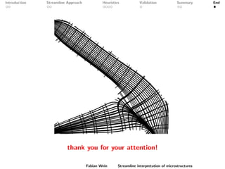 Introduction Streamline Approach Heuristics Validation Summary End
thank you for your attention!
Fabian Wein Streamline interpretation of microstructures
 