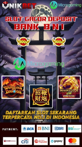 daftar slot deposit bni guida