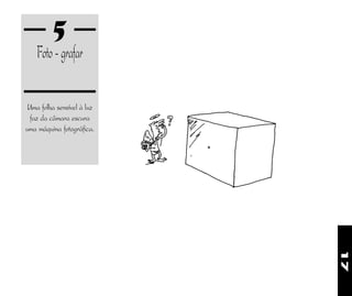 17
5
Foto-grafar
Uma folha sensível à luz
faz da câmara escura
uma máquina fotográfica.
 