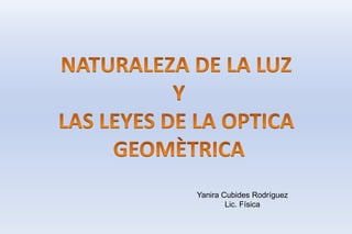 Yanira Cubides Rodríguez
Lic. Física
 