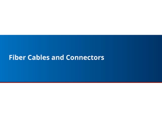Fiber Cables and Connectors
15
 