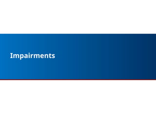 Impairments
27
 