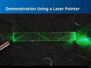 Demonstration Using a Laser Pointer
8
 