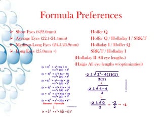 US vs. optical BiometryAxial length