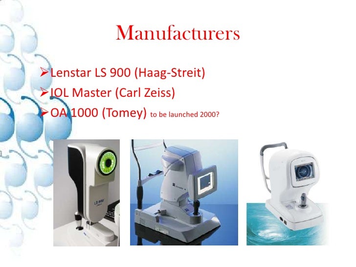 Optical Biometry Measurements For Future Iol’S