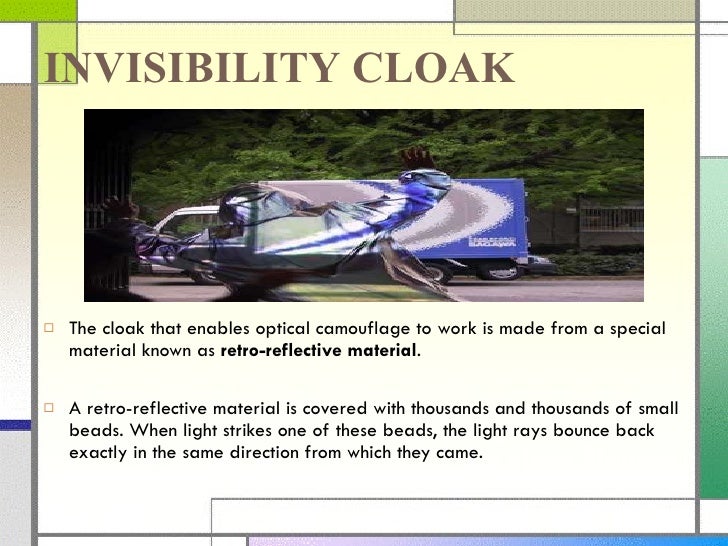 Optical Camouflage Technology Latest 2