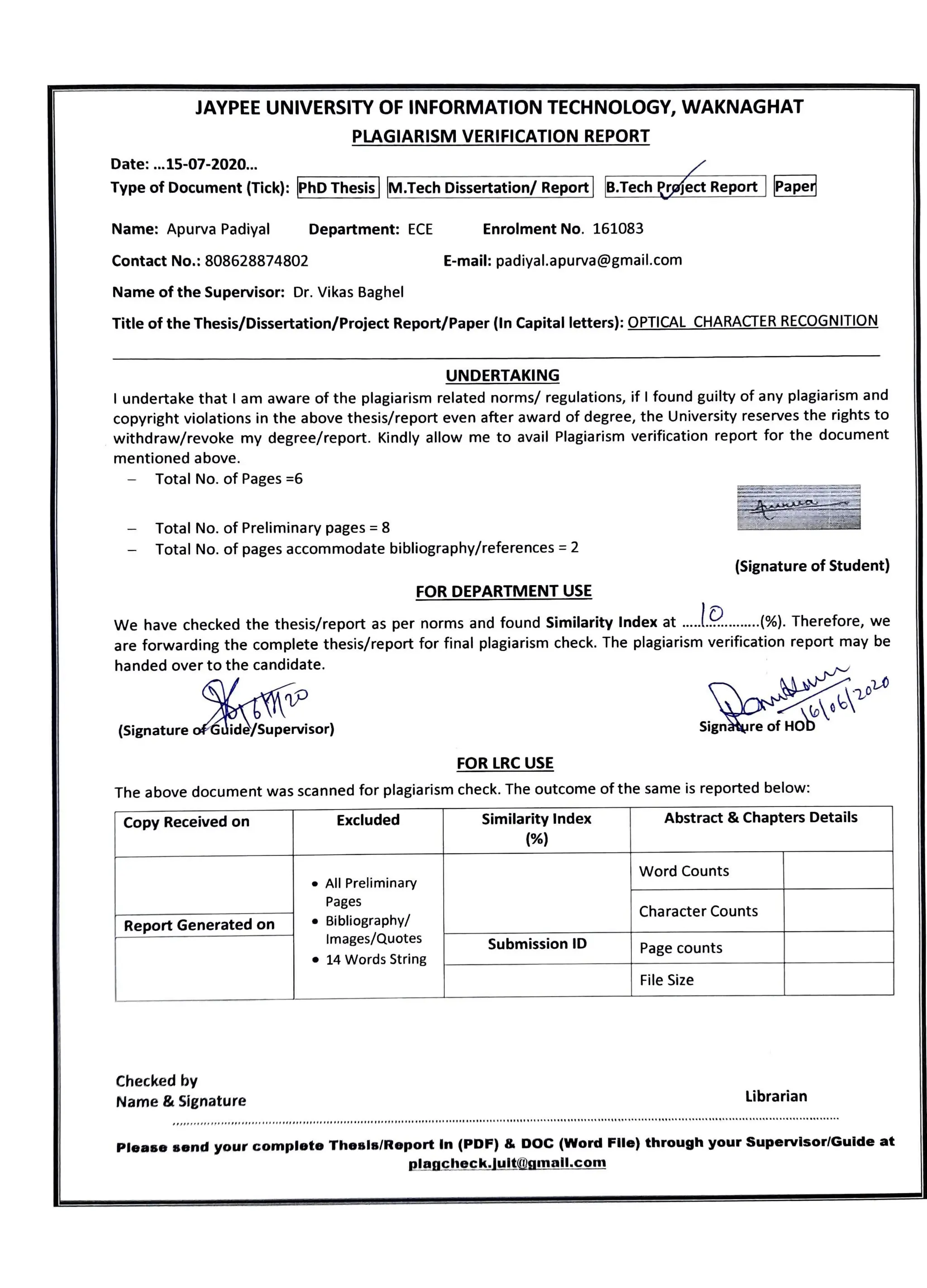 Optical Character Recognition deep learning .pdf