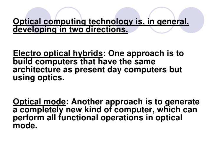 Optical Computing
