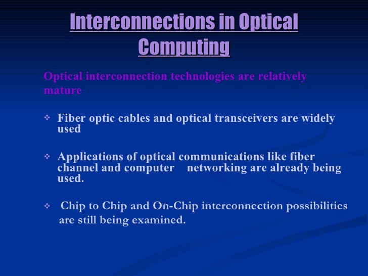 Optical Computing Technology