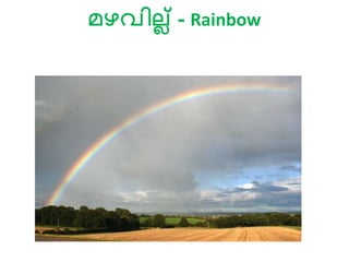 മഴവില്ല് - Rainbow
 