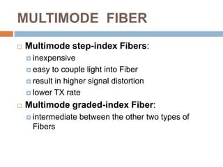 Optical fiber cable final | PPTX