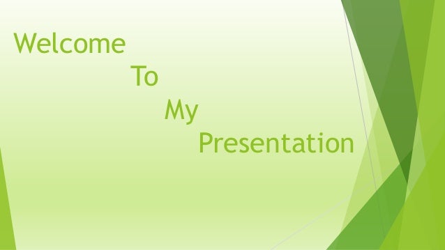 welcome ppt
