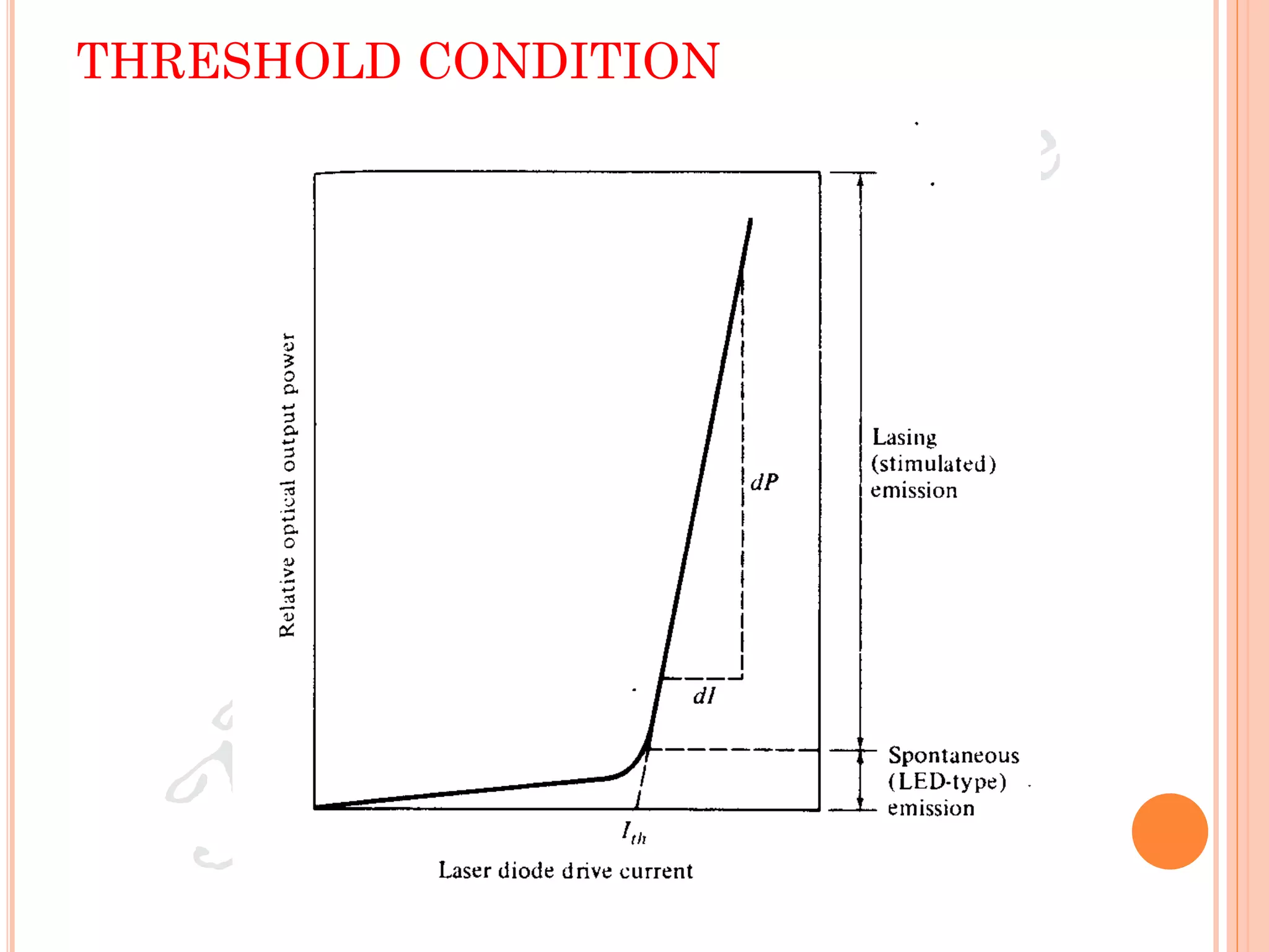 THRESHOLD CONDITION
 