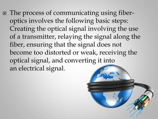 Optical fiber communiction | PPTX