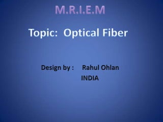 Optical fiber communication system Important paper | PPTX