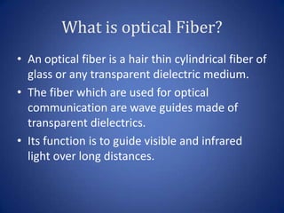 Optical fiber communication system Important paper | PPTX