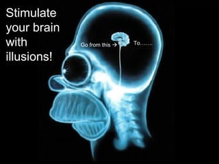 Stimulate your brain with illusions! Go from this   To……. 