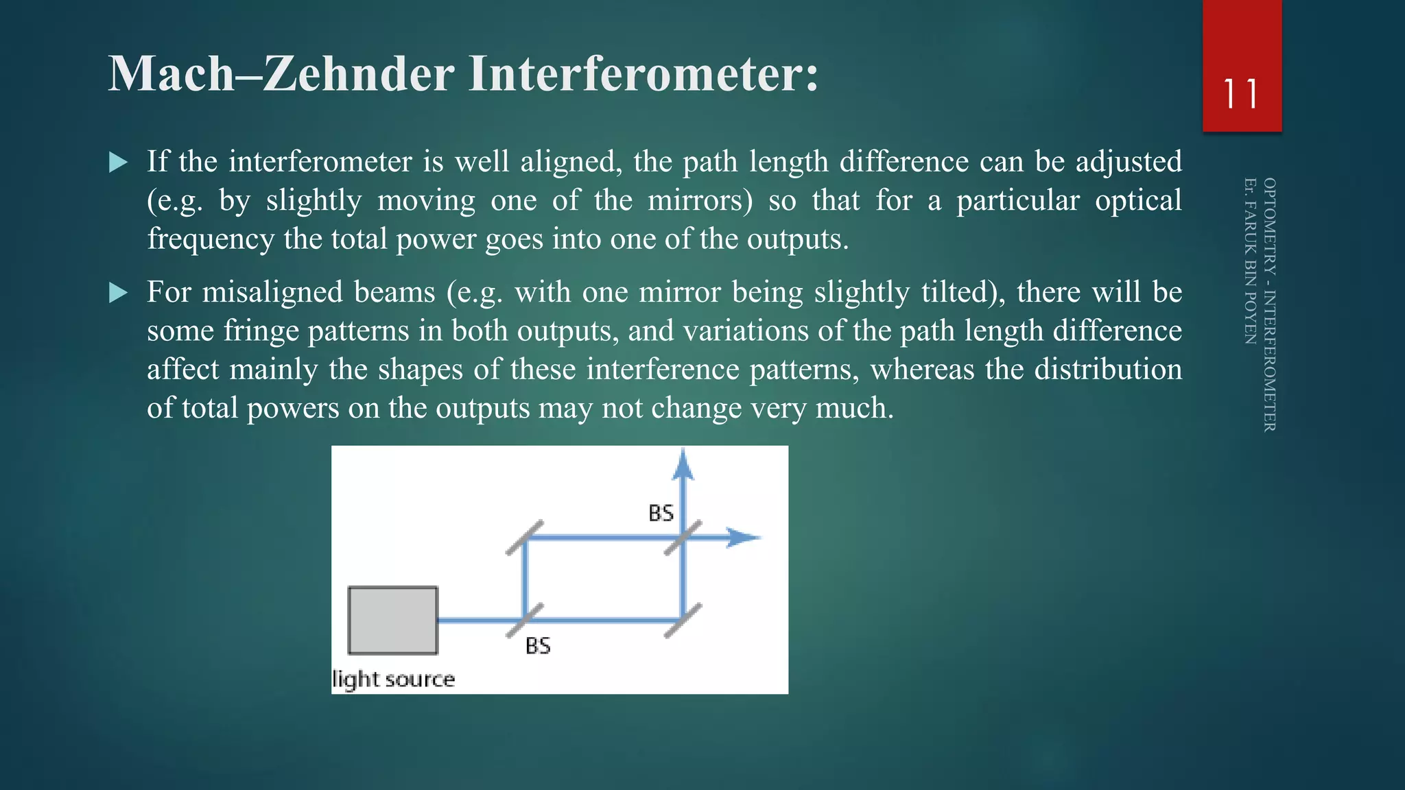Optical Instrumentation 9. Interferometer | PDF