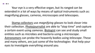 Optical instruments | PPTX