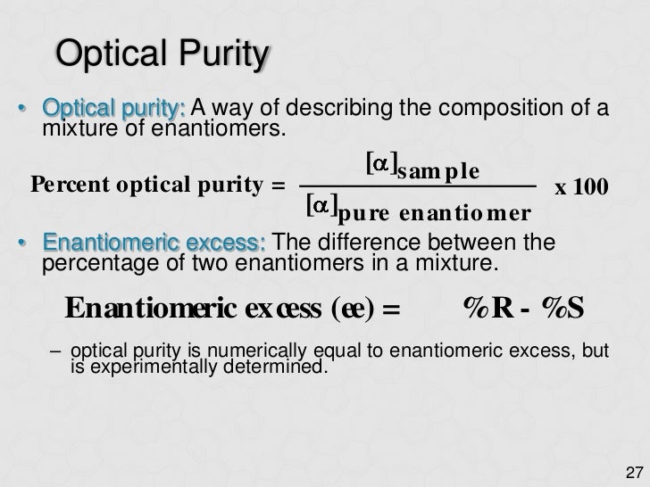 Optical isomerism
