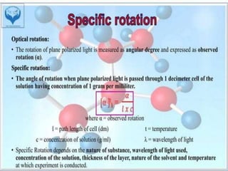 Optical Isomerism (Stereochemistry) BP401T | PPTX