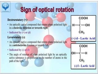 Optical Isomerism (Stereochemistry) BP401T | PPTX