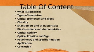 The Science Behind Optical Isomerism Presentation | PPTX