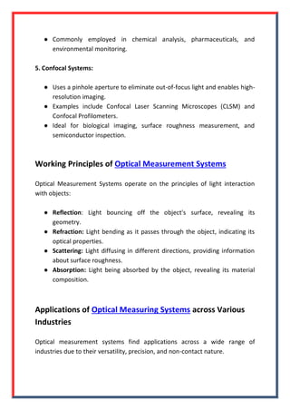 Optical Measurement System Complete Overview - VIEW Micro Metrology | PDF