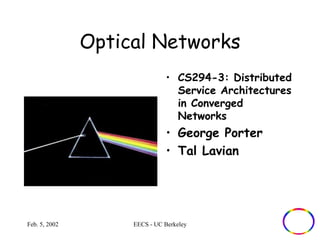Optical Networks | PPT