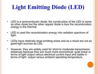 Led Recombination Optical presentation | PPT