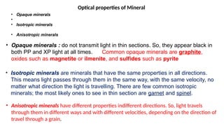 Comprehensive Analysis of Optical Properties in Minerals Using ...