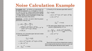 Noise Calculation Example
 