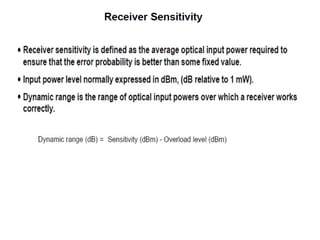 Optical receivers