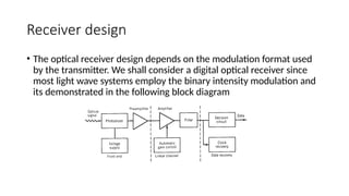 Optical receivers and photo detectors - Introduction.pptx