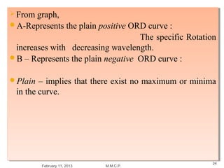 Max Ord Optical rotatory dispersion | PPT