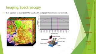 16
Imaging Spectroscopy
 It is possible to tune both the bandwidth and peak transmission wavelength.
/35 Conclusion
 