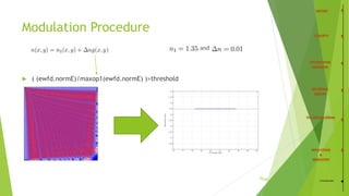 26
Modulation Procedure
 ( (ewfd.normE)/maxop1(ewfd.normE) )>threshold
/35 Conclusion
 