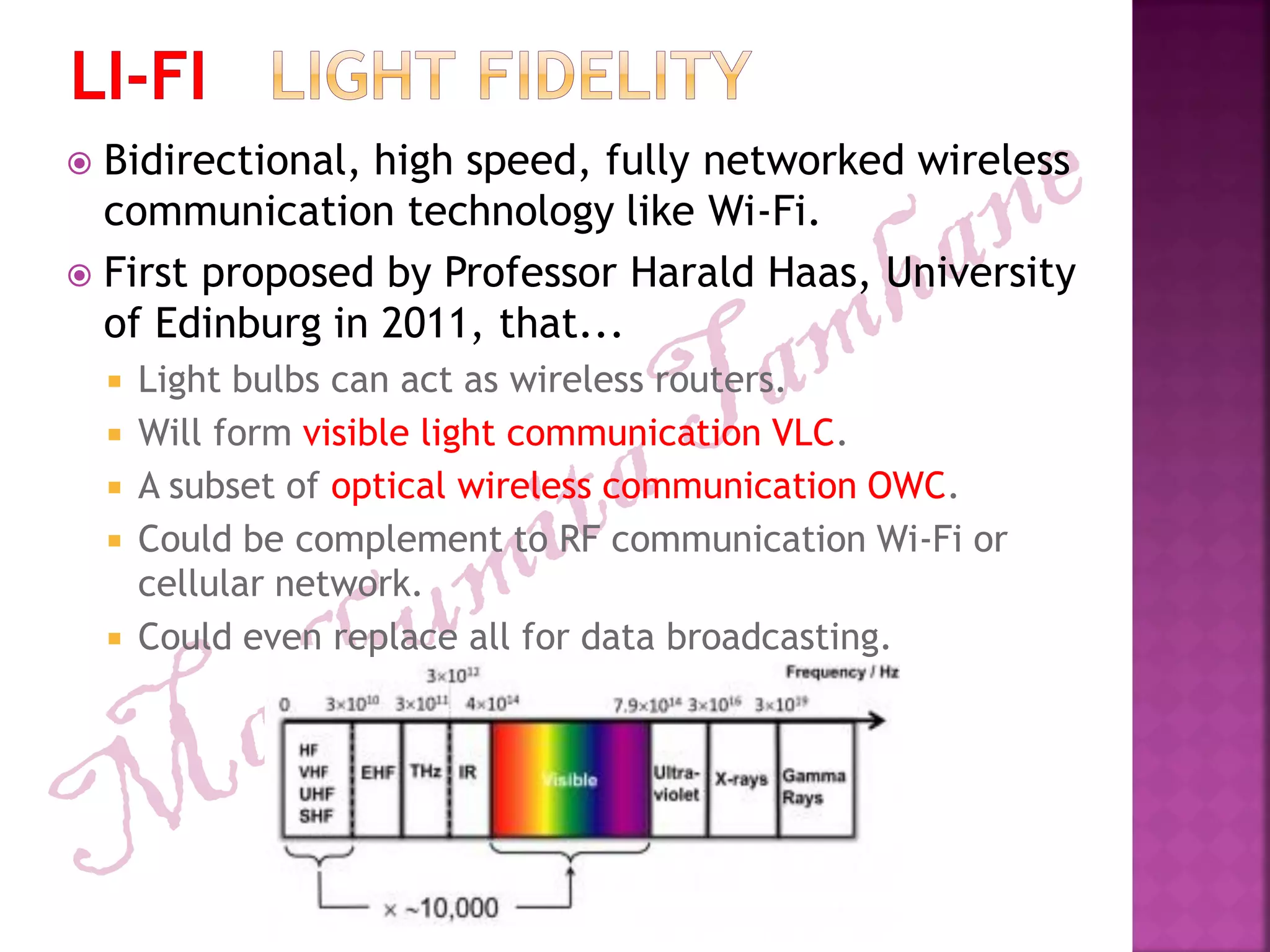 Optical wireless communication li fi | PDF