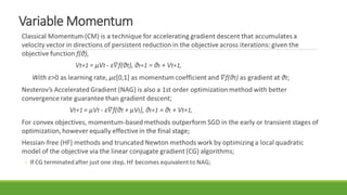 Variable Momentum
 