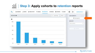 Step 3: Apply cohorts to retention reports
 