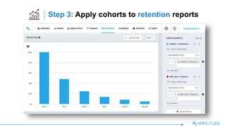 Step 3: Apply cohorts to retention reports
 
