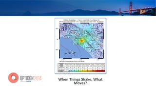 When	
  Things	
  Shake,	
  What	
  
Moves?	
  
 