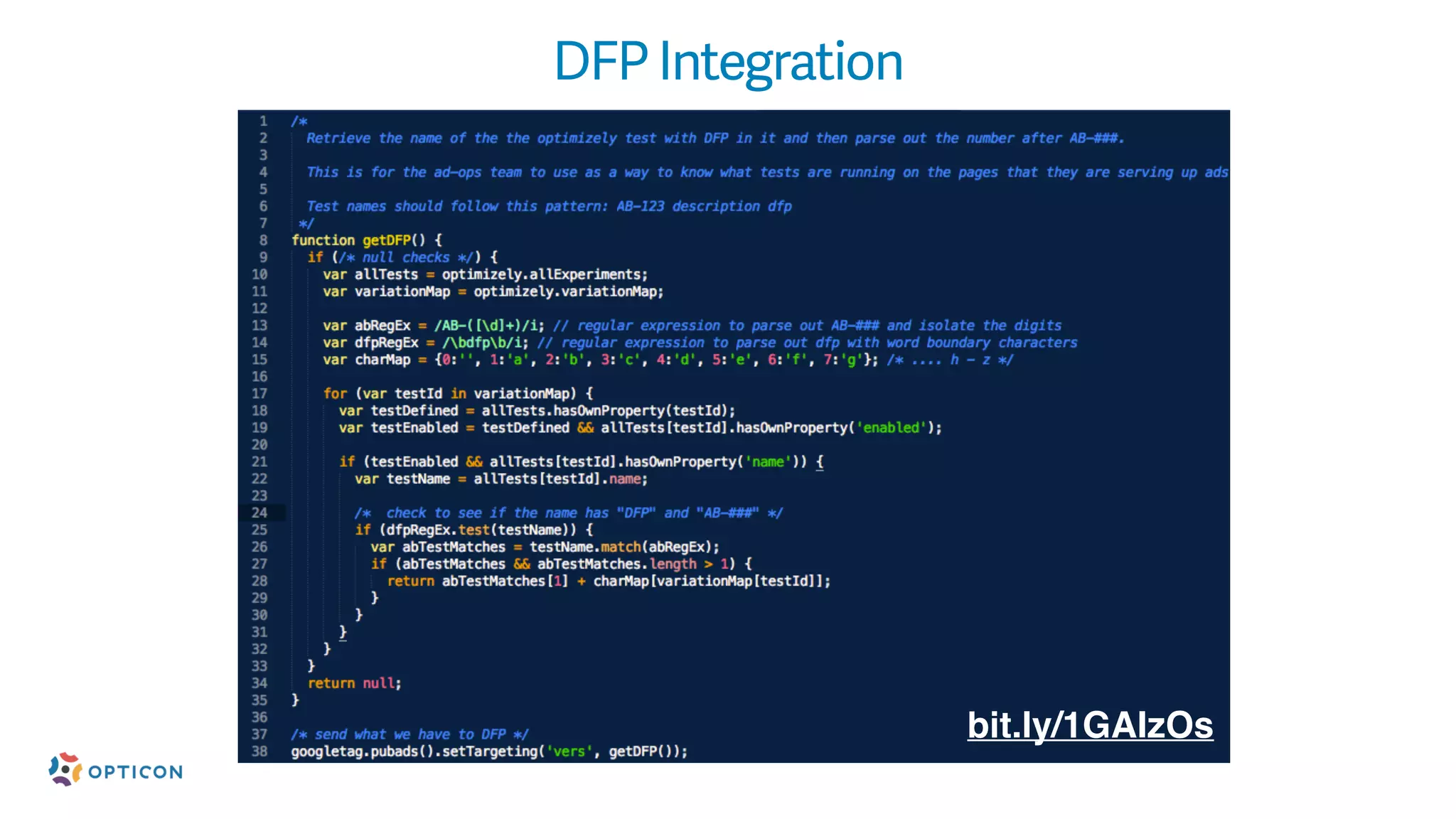 bit.ly/1GAIzOs
DFP Integration
 