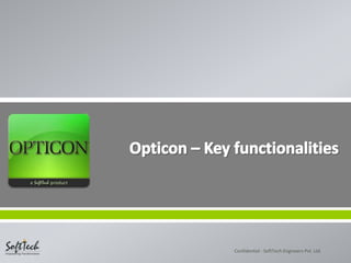Opticon - Construction ERP Overview presentation | PPSX
