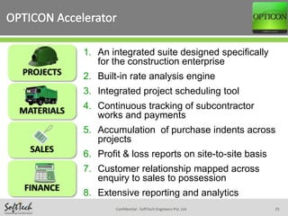 Opticon - Construction ERP Overview presentation | PPSX