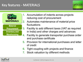 Opticon - Construction ERP Overview presentation | PPSX