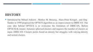Comprehensive Overview of the OPTICS Clustering Algorithm for Data ...