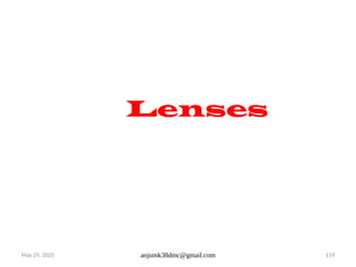 May 29, 2025 anjumk38dmc@gmail.com 119
Lenses
 