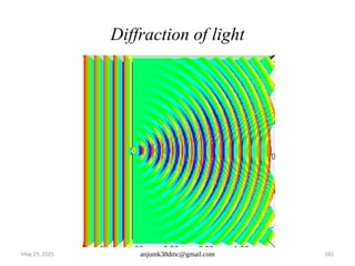 May 29, 2025 anjumk38dmc@gmail.com 182
Diffraction of light
 