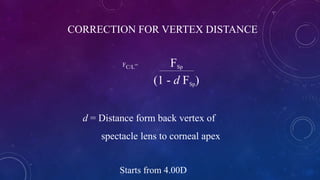 OPTICS OF CONTACT LENSES | PPTX